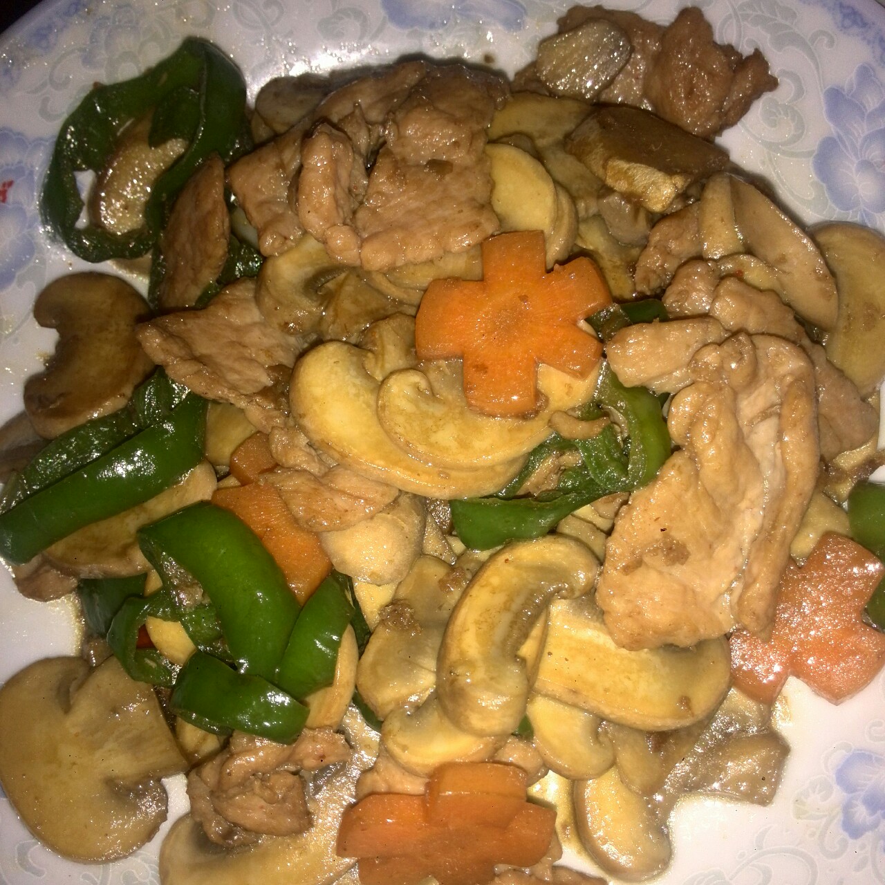 蘑菇炒肉