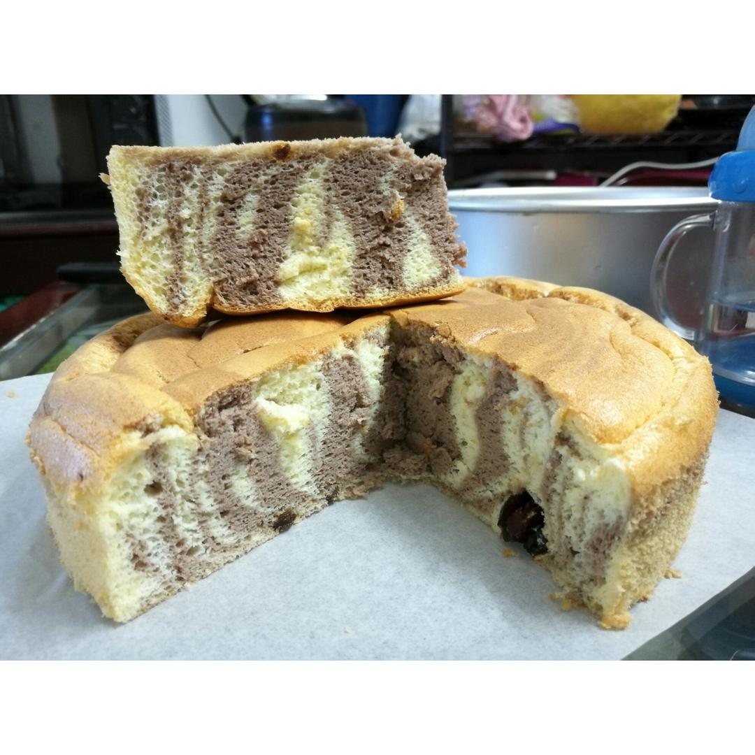 斑马纹戚风蛋糕