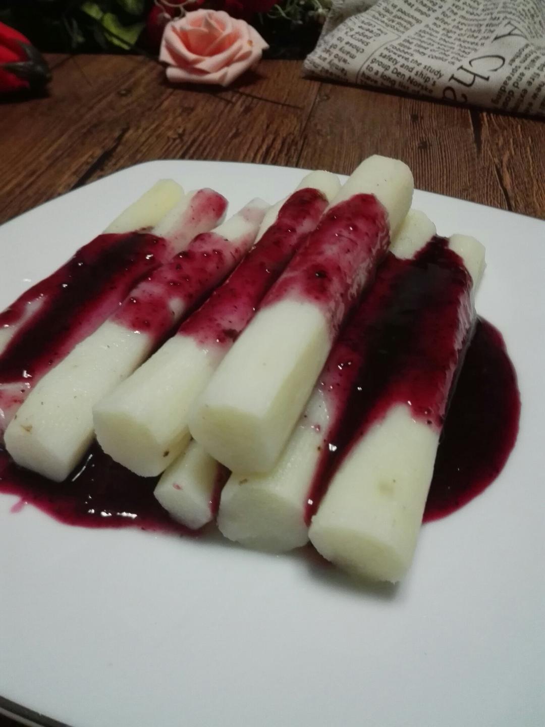 杏妈做的蓝莓山药