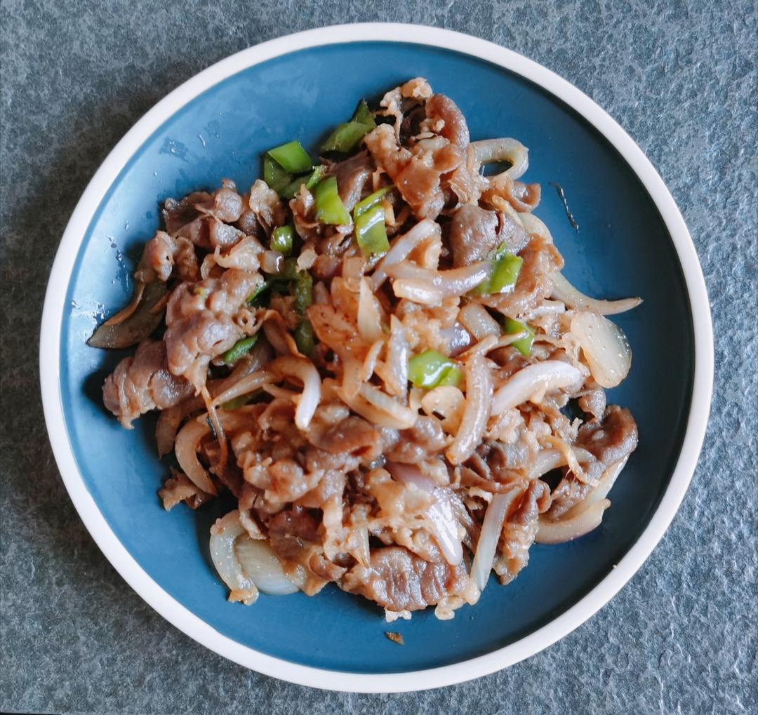 琪子小姐做的爆炒羊肉卷