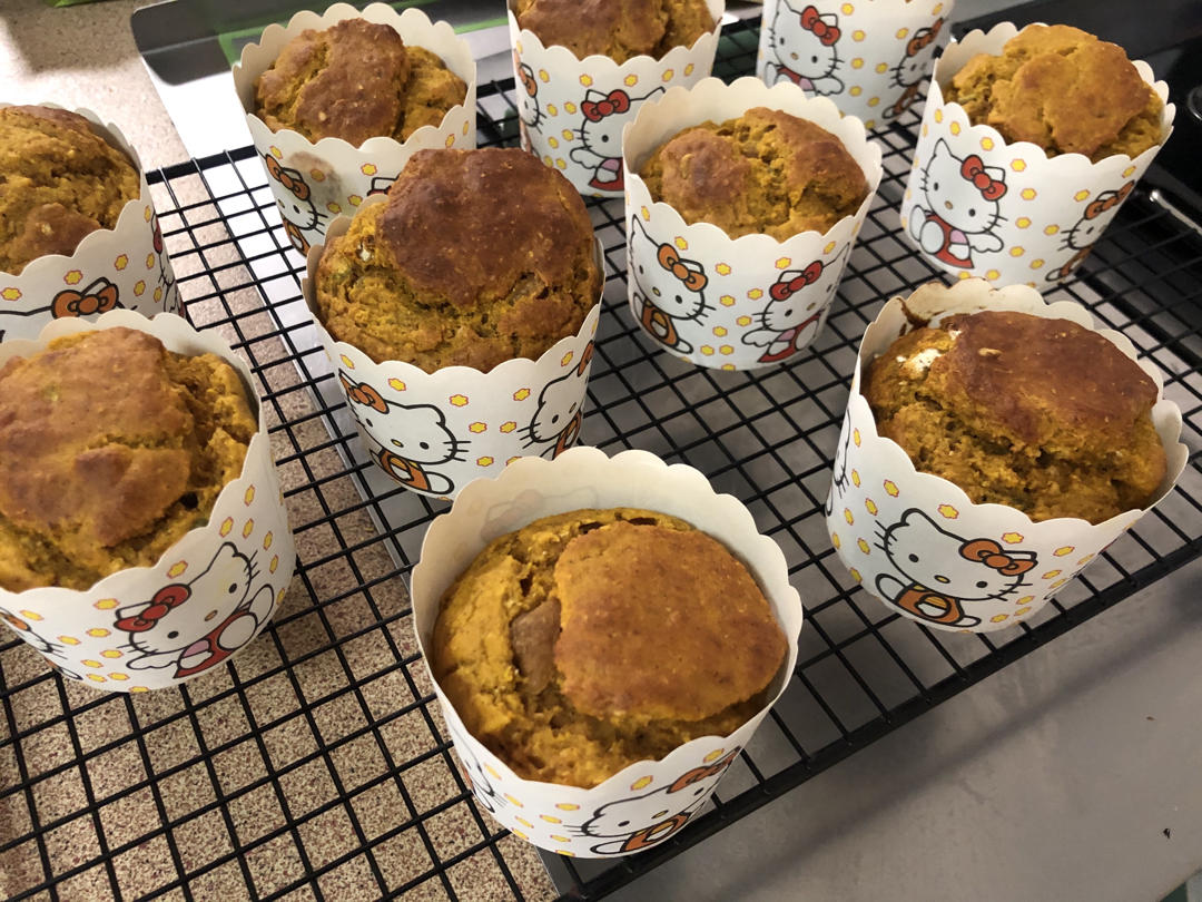 全麦南瓜早餐马芬丨健康·烘焙