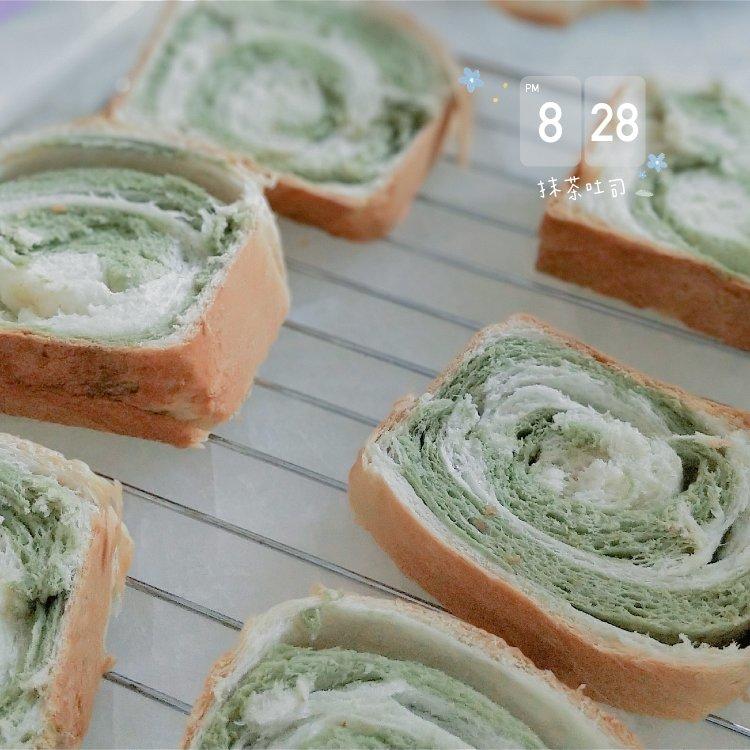 【抹茶红豆漩涡吐司】——来自春天的问候