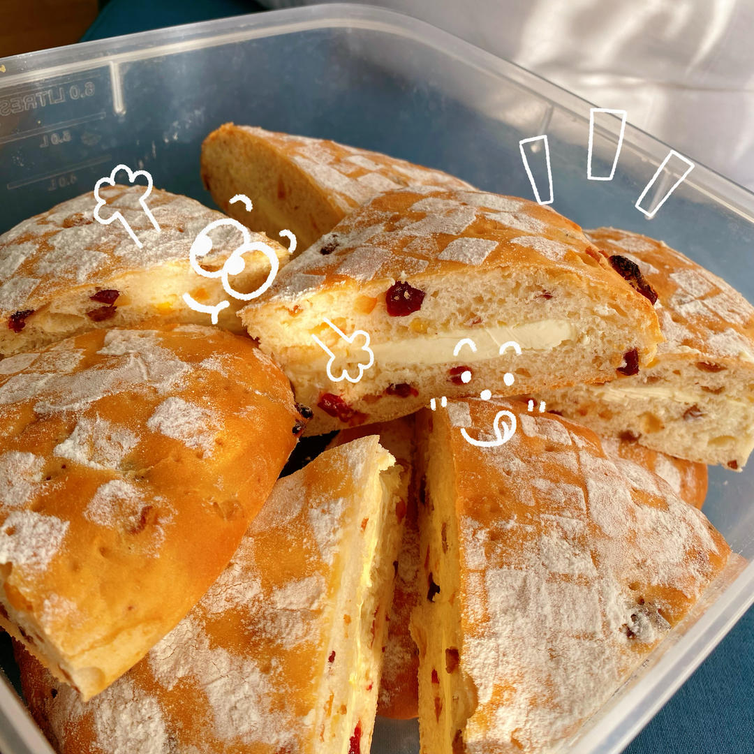 面包｜复刻ole法式忌廉芝士面包