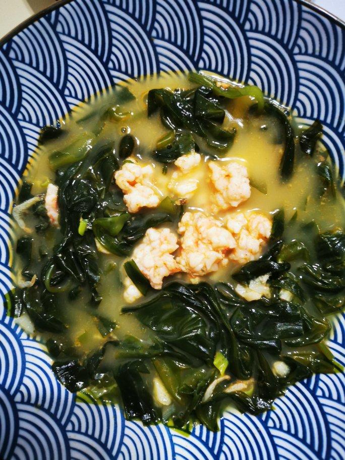 🦐虾滑海带苗汤