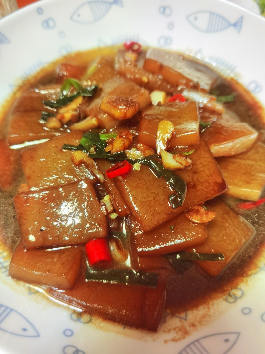 红烧魔芋豆腐