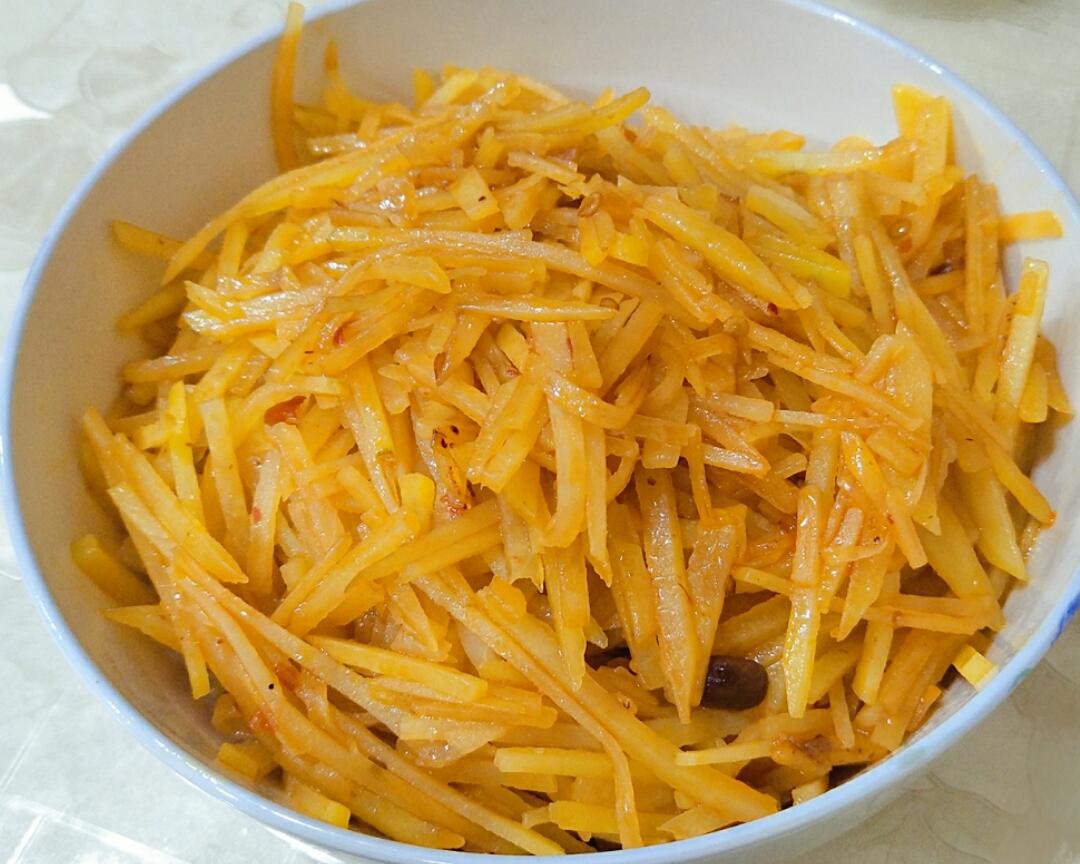 辣炒土豆丝的做法