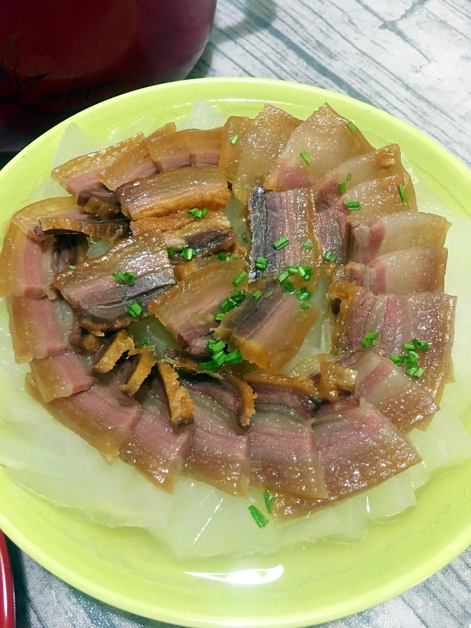 cookie28做的冬瓜蒸咸肉