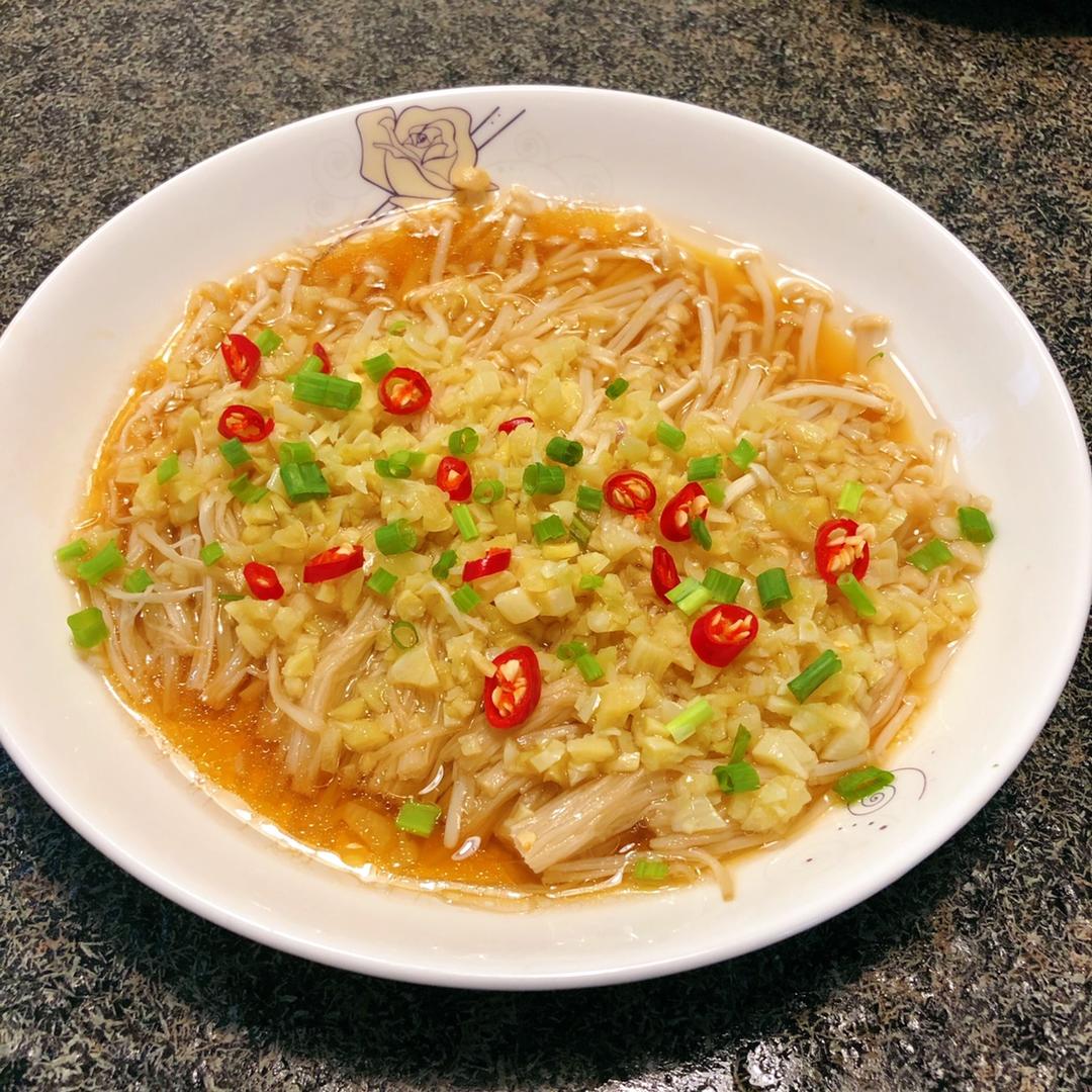 蒜蓉蒸金针菇