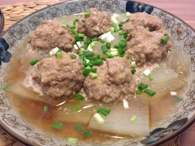 肉丸蒸冬瓜