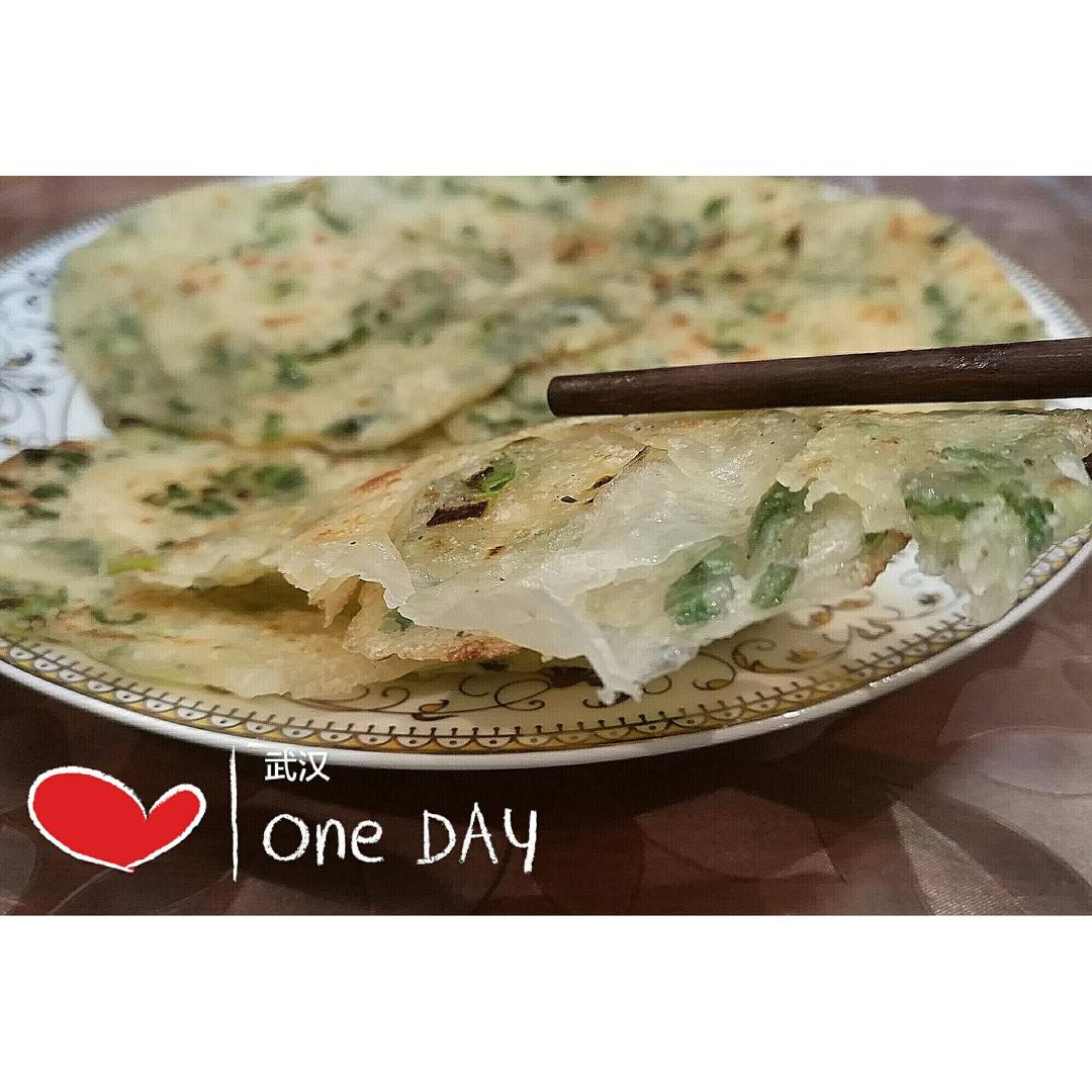 饺子皮葱油饼