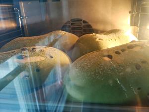 抹茶红豆双色面包（水合法，一次发酵）的做法 步骤20