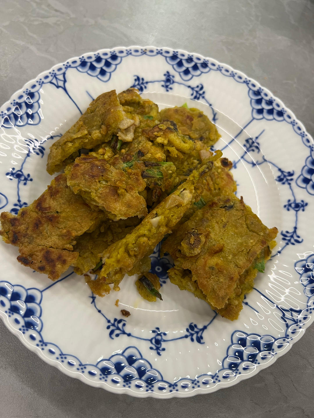 长个金蚝干蛋饼的做法