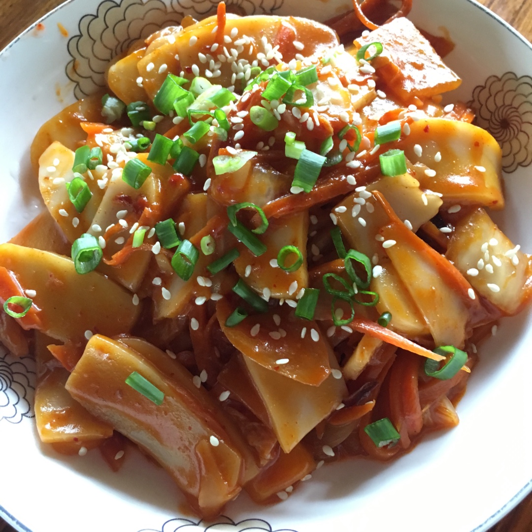 韩式辣炒年糕（or网红芝士套路之芝心年糕）