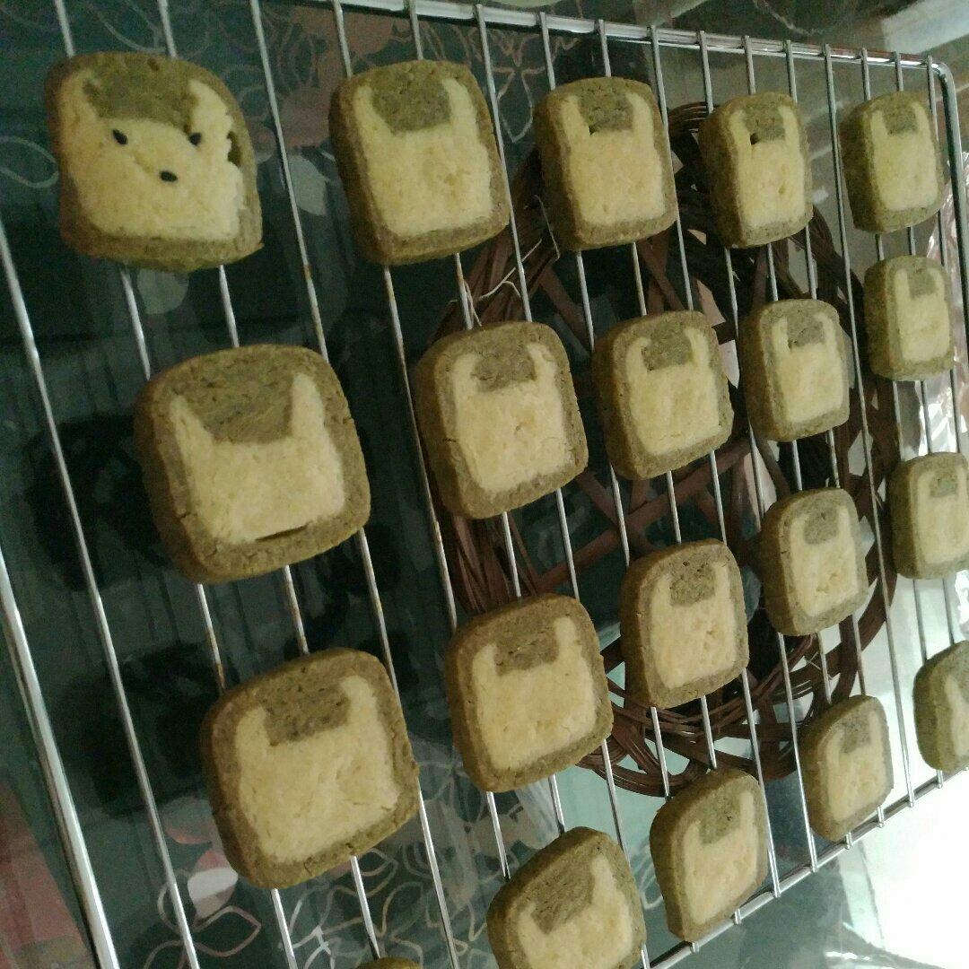 抹茶兔兔曲奇（比熊猫简单！超详细实物图+超良心手绘图）