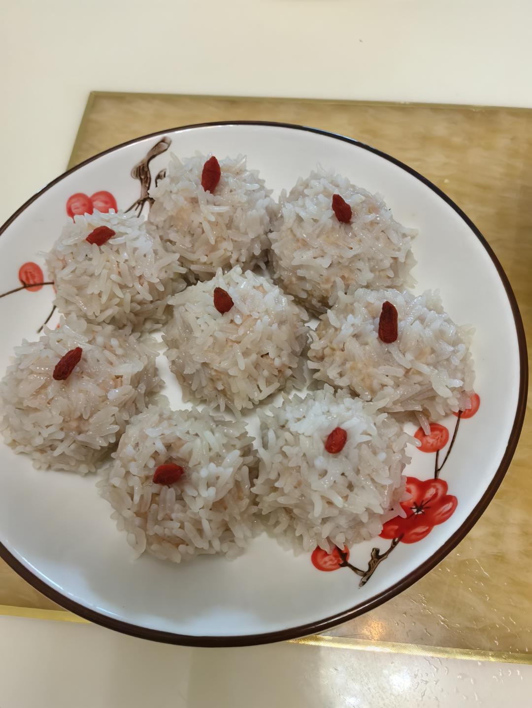 山药糯米蒸肉丸