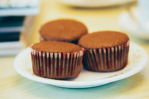 可可巧克力Cupcake纸杯子海绵蛋糕（甜品台都用本方）C6的做法 步骤14