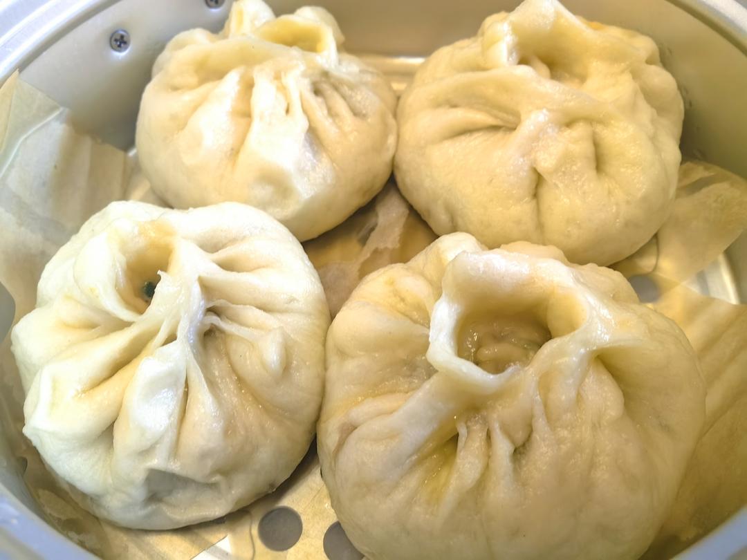 快手杏鲍菇菜包子（香迷糊啦！）