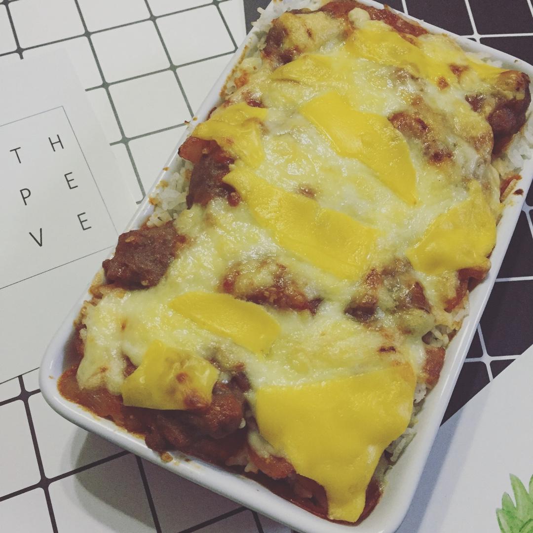 芝士肉丸焗饭