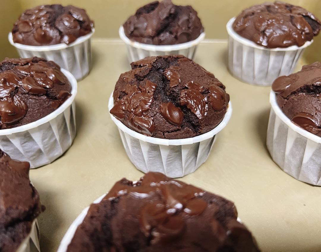 在家做巧克力蘑菇头麦芬蛋糕🍫