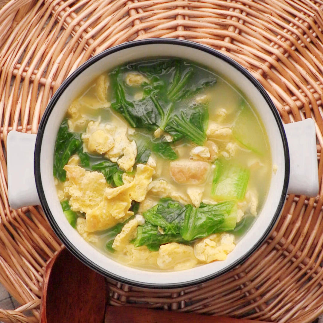 小白菜鸡蛋汤的做法