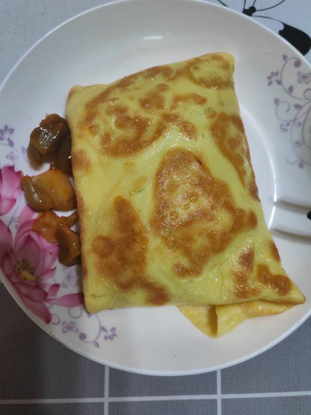 简单快手鸡蛋饼 柔软翻面不破