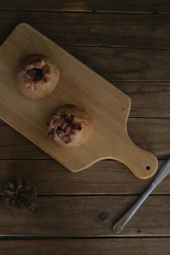 全麦蓝莓奶酪包