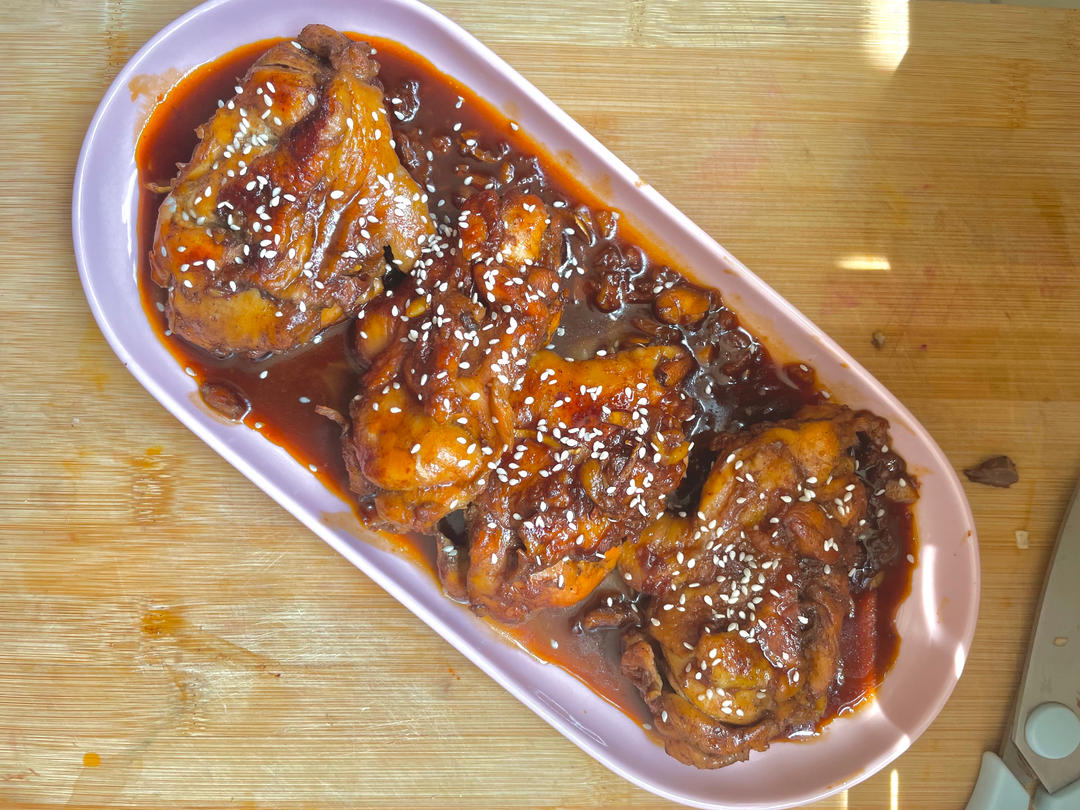 不放一滴油的照烧鸡腿饭