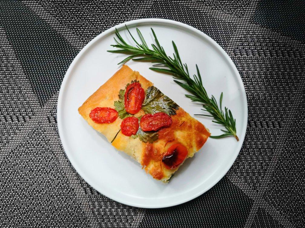 油画一般的意大利Focaccia佛卡夏面包