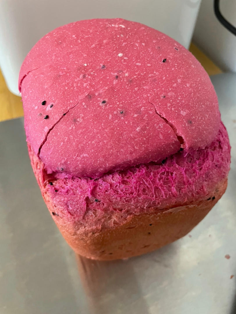 火龙果吐司（松下面包机SD-BMT1000）