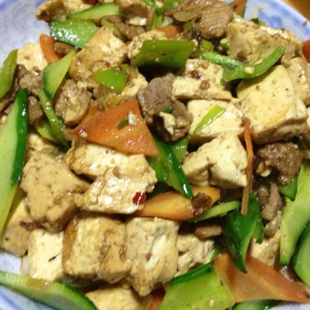 家常炒豆腐