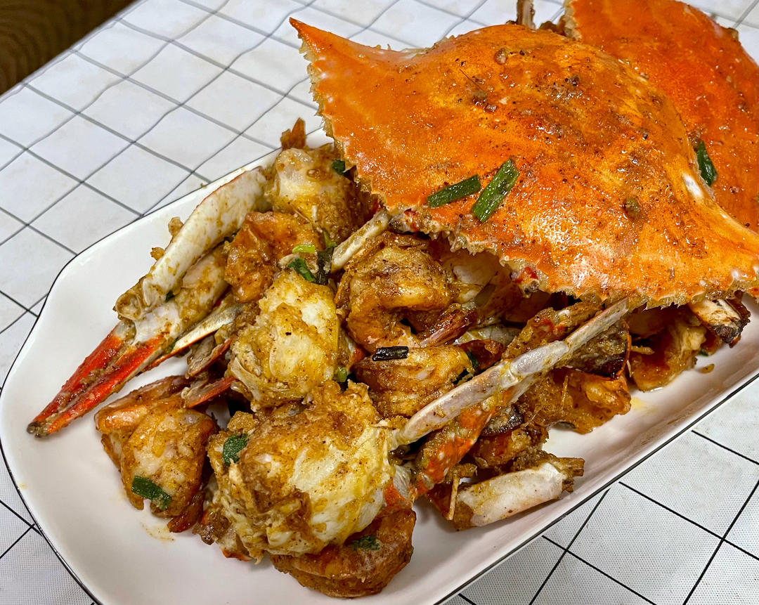 好吃到爆的咸蛋黄蟹