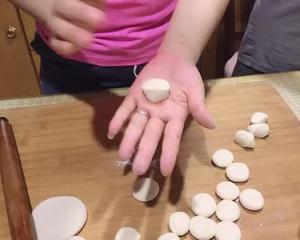 韭菜鸡蛋馅饺子（包含和面粉）的做法 步骤8