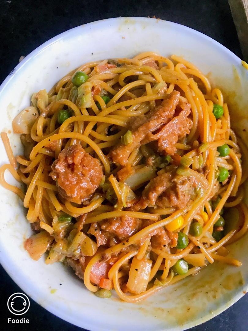 一学就会 | 好看又好吃的牛肉香肠蘑菇意大利面