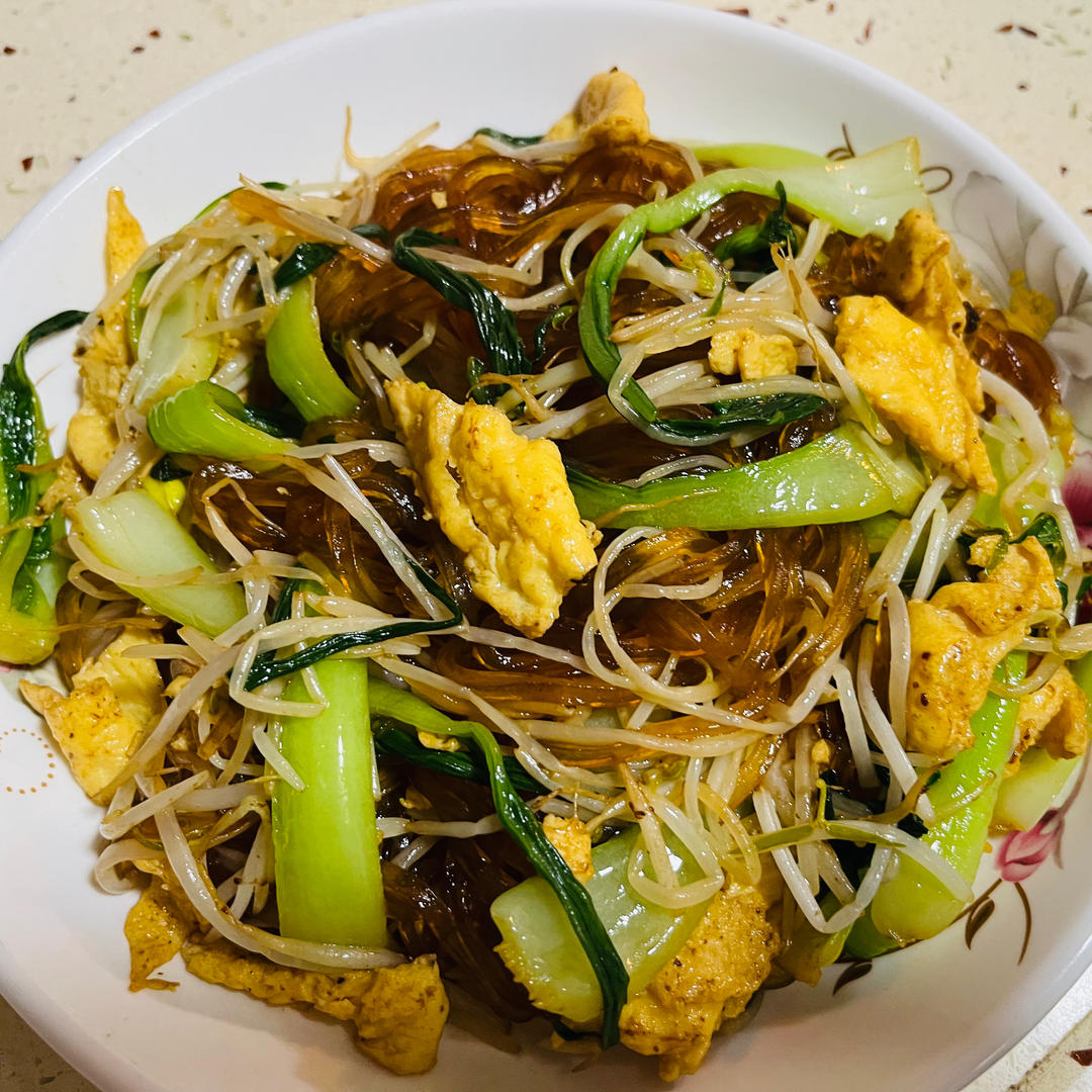 炒合菜～经典的拌饭菜，真的太香了