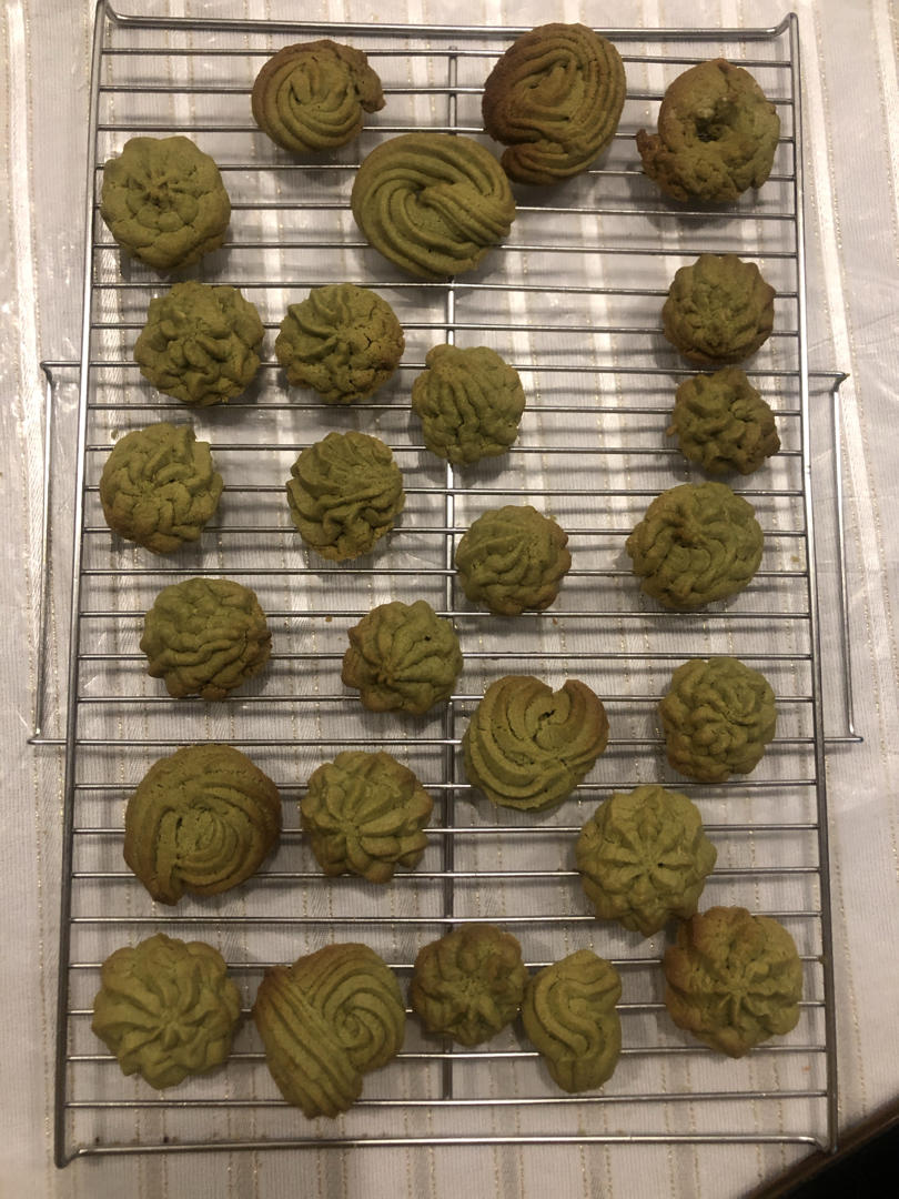 🍵抹茶曲奇，经历了翻车，才能收获成功！这批曲奇我太可以了！