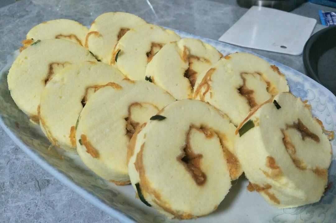 香葱肉松卷 蛋糕卷-无敌美味