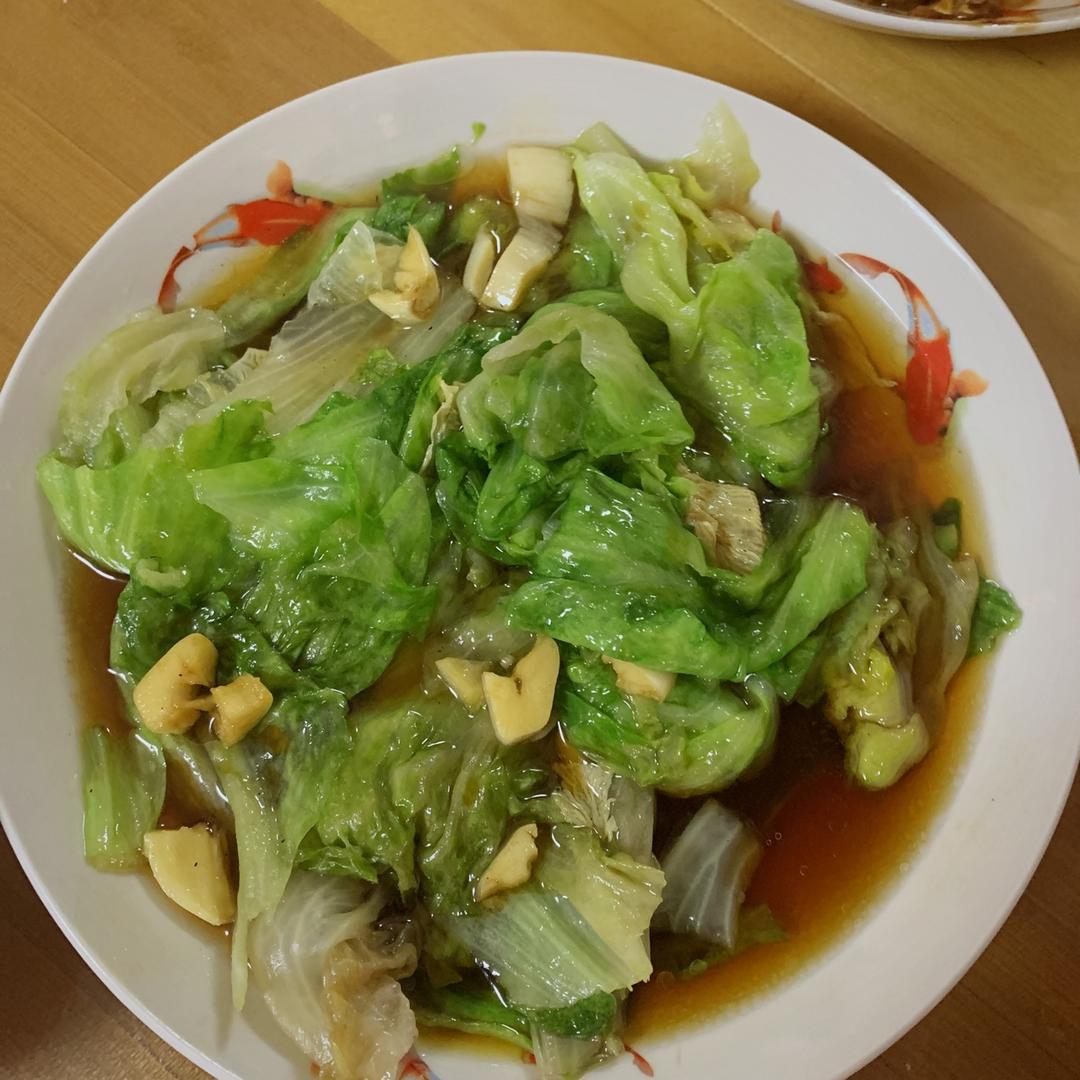 白灼西生菜