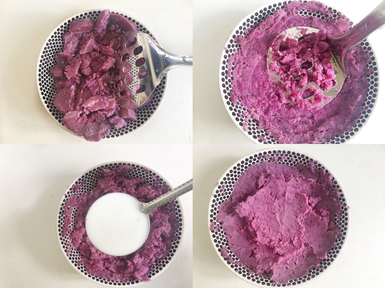 紫薯山药泥沙拉|好吃不胖的健康低脂餐的做法 步骤6
