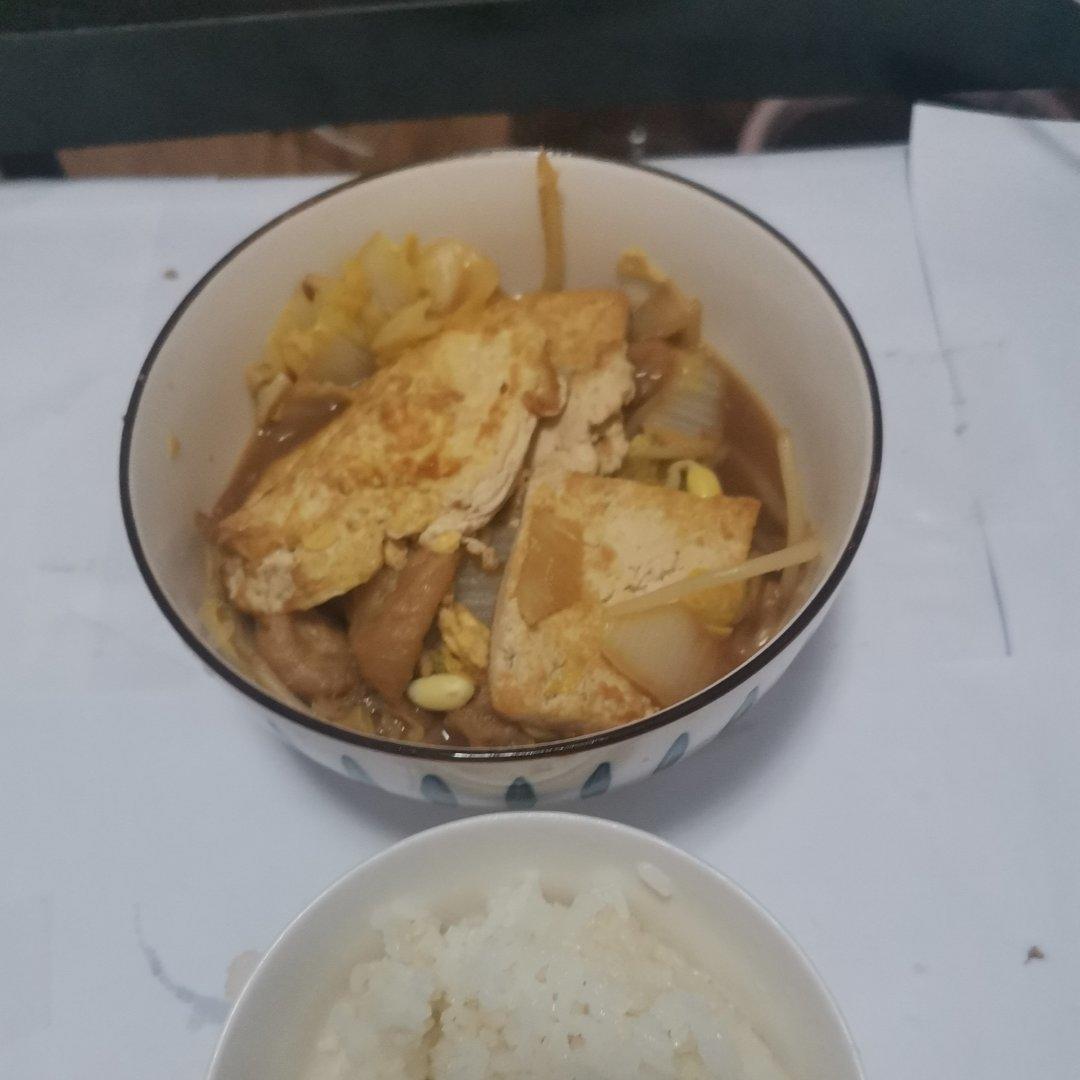白菜豆腐煲