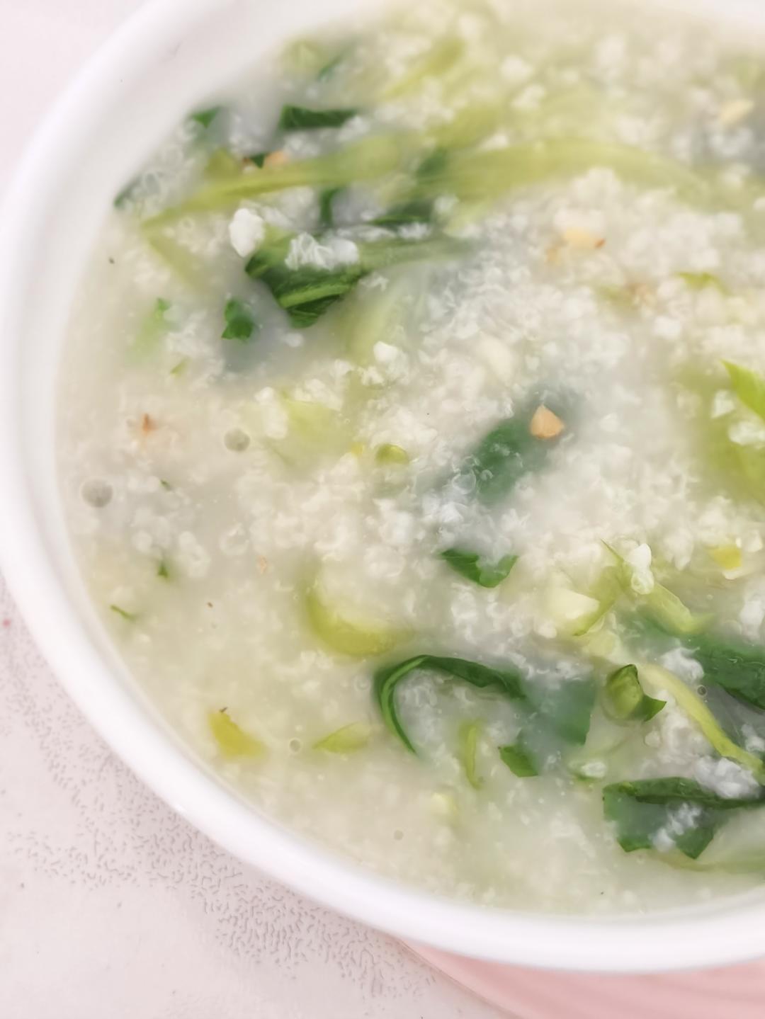 【快手菜】青菜砂锅粥