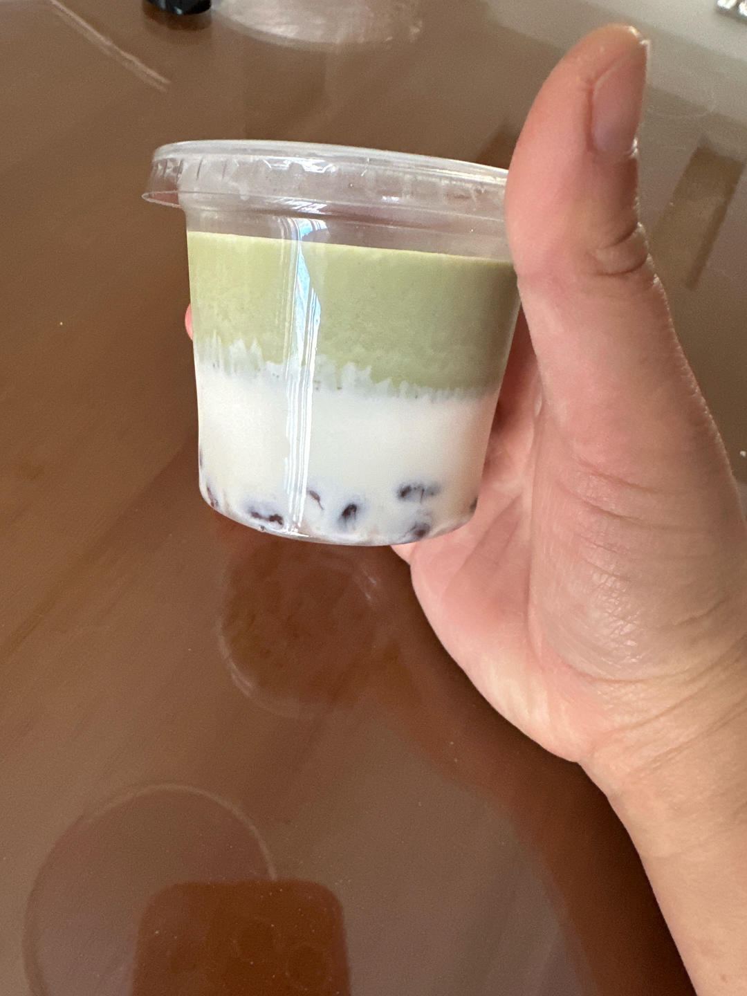 夏日必备甜品双色抹茶蜜豆奶冻