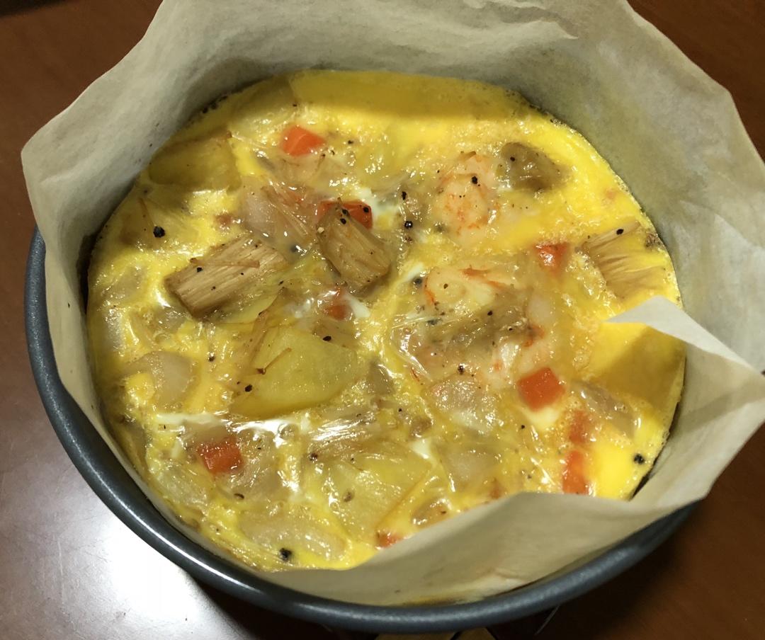 烤箱杂蔬烘蛋