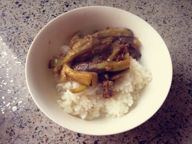红烧肉沫茄子