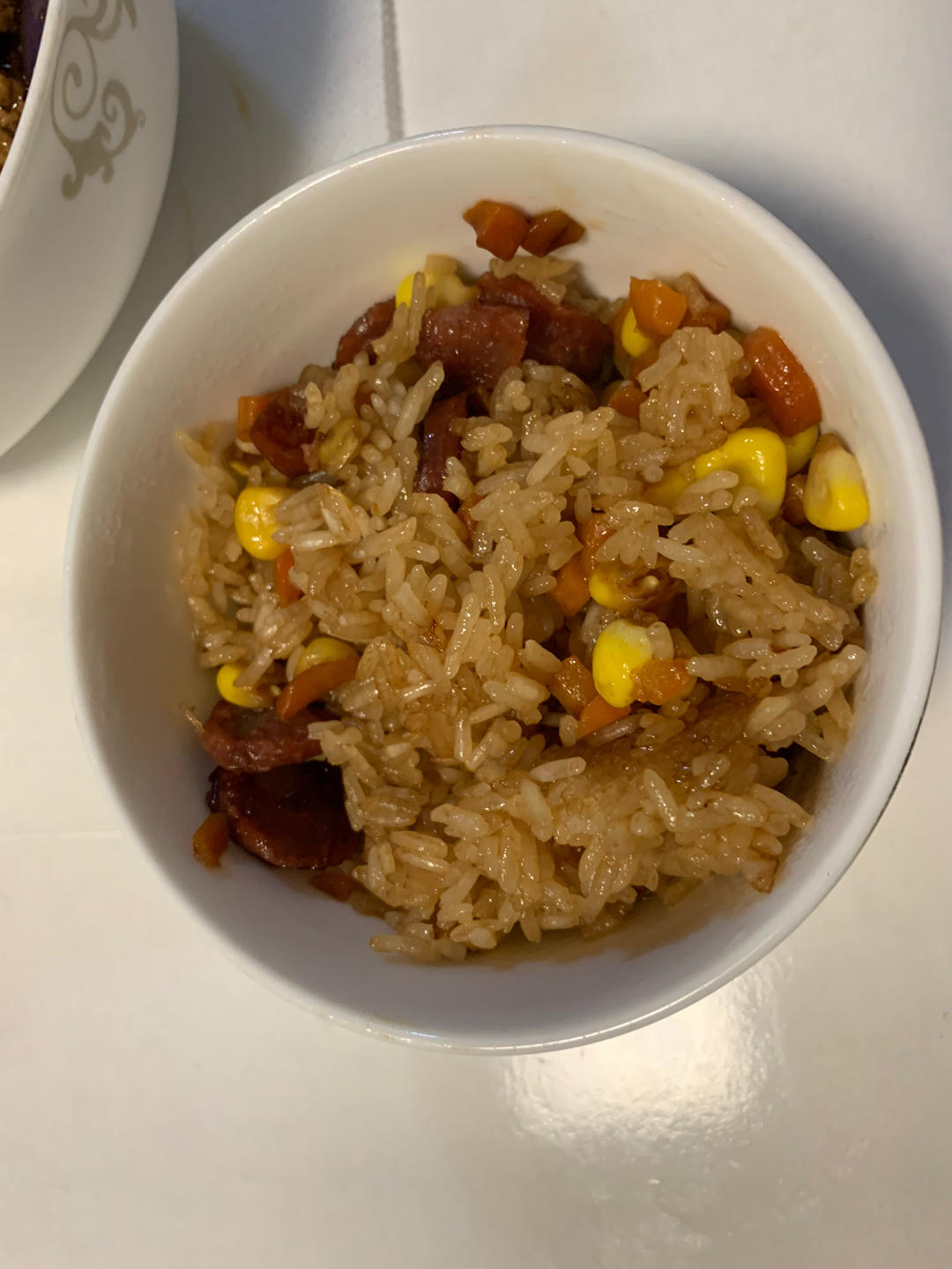 懒人必备～电饭煲腊肠焖饭