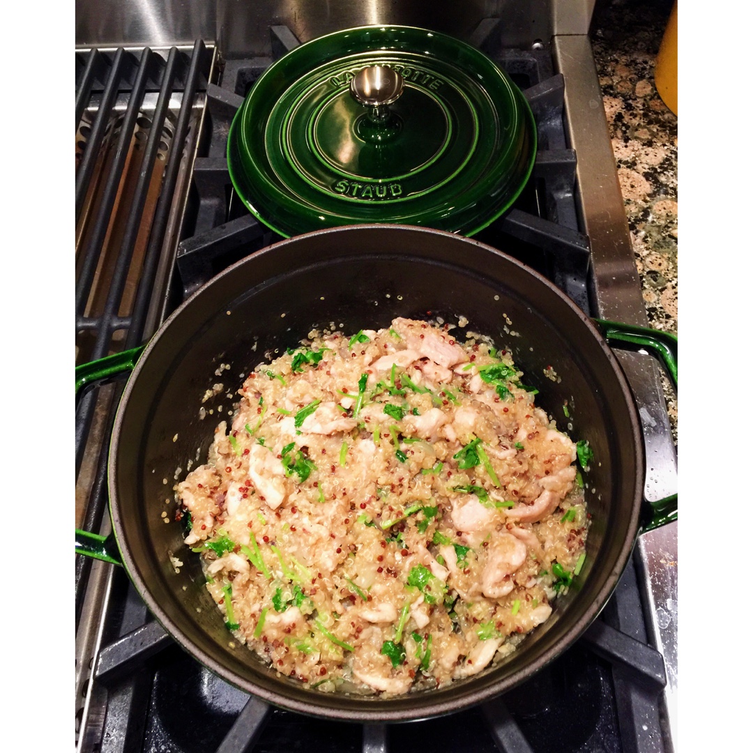 【健康三餐】青柠香菜鸡胸藜麦饭