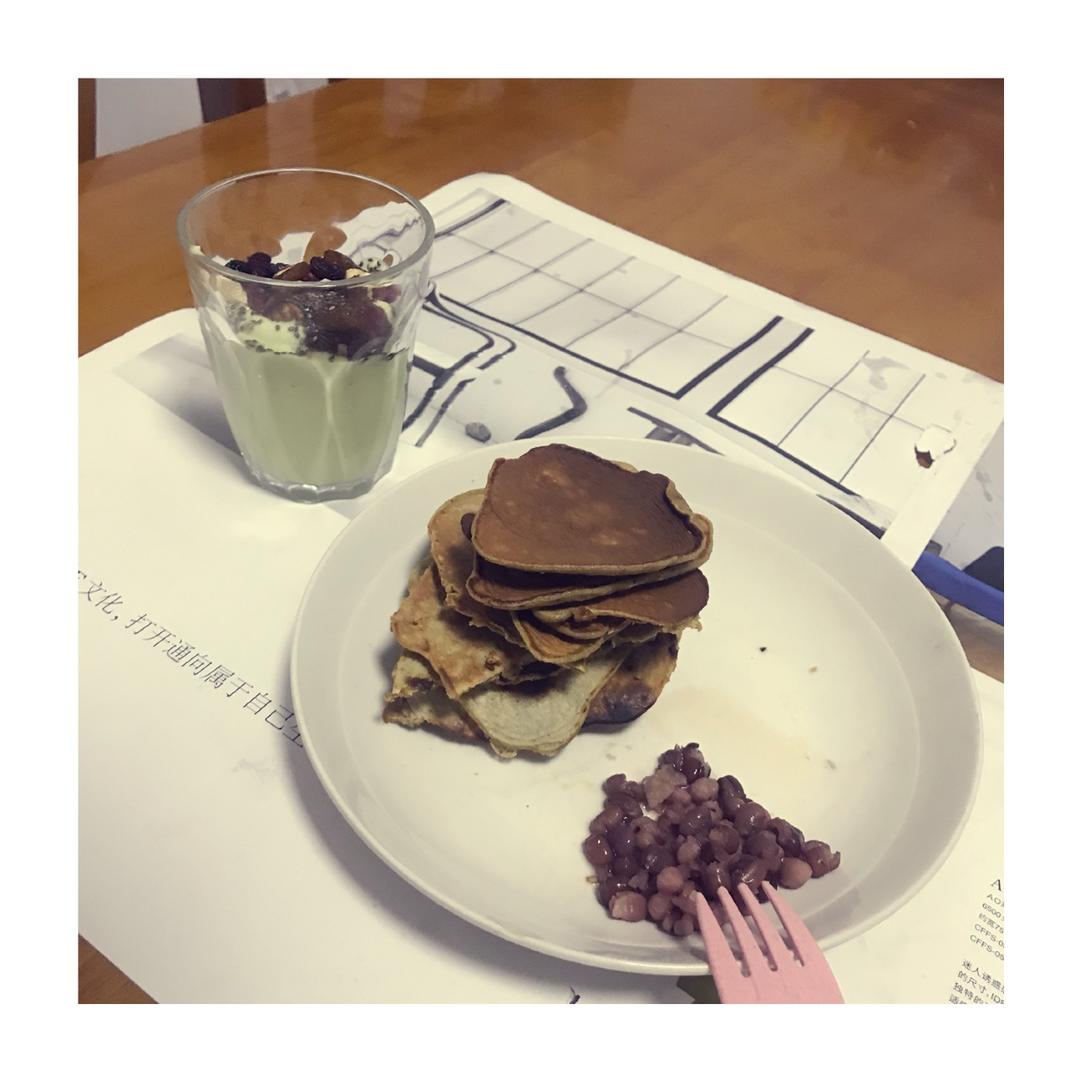 抹茶松饼（无油少糖版）