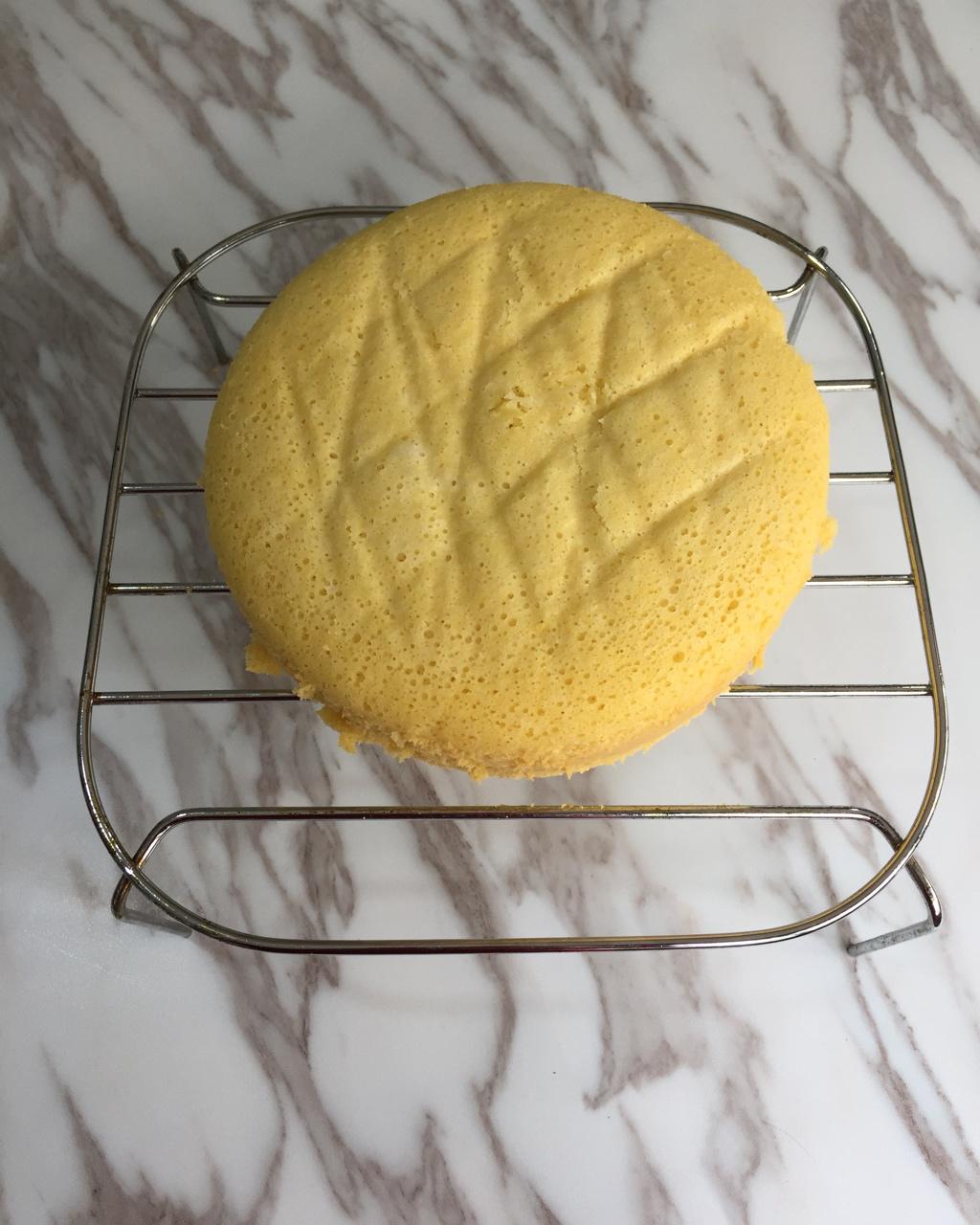 无油低糖－玉米蒸蛋糕