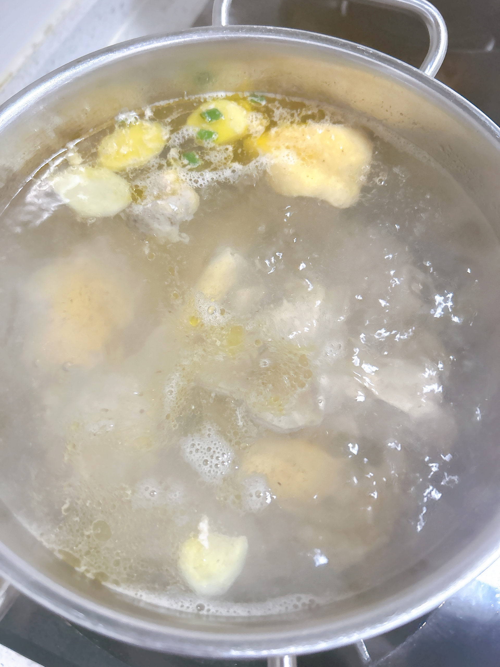 七彩菌菇老母鸡汤的做法 步骤4