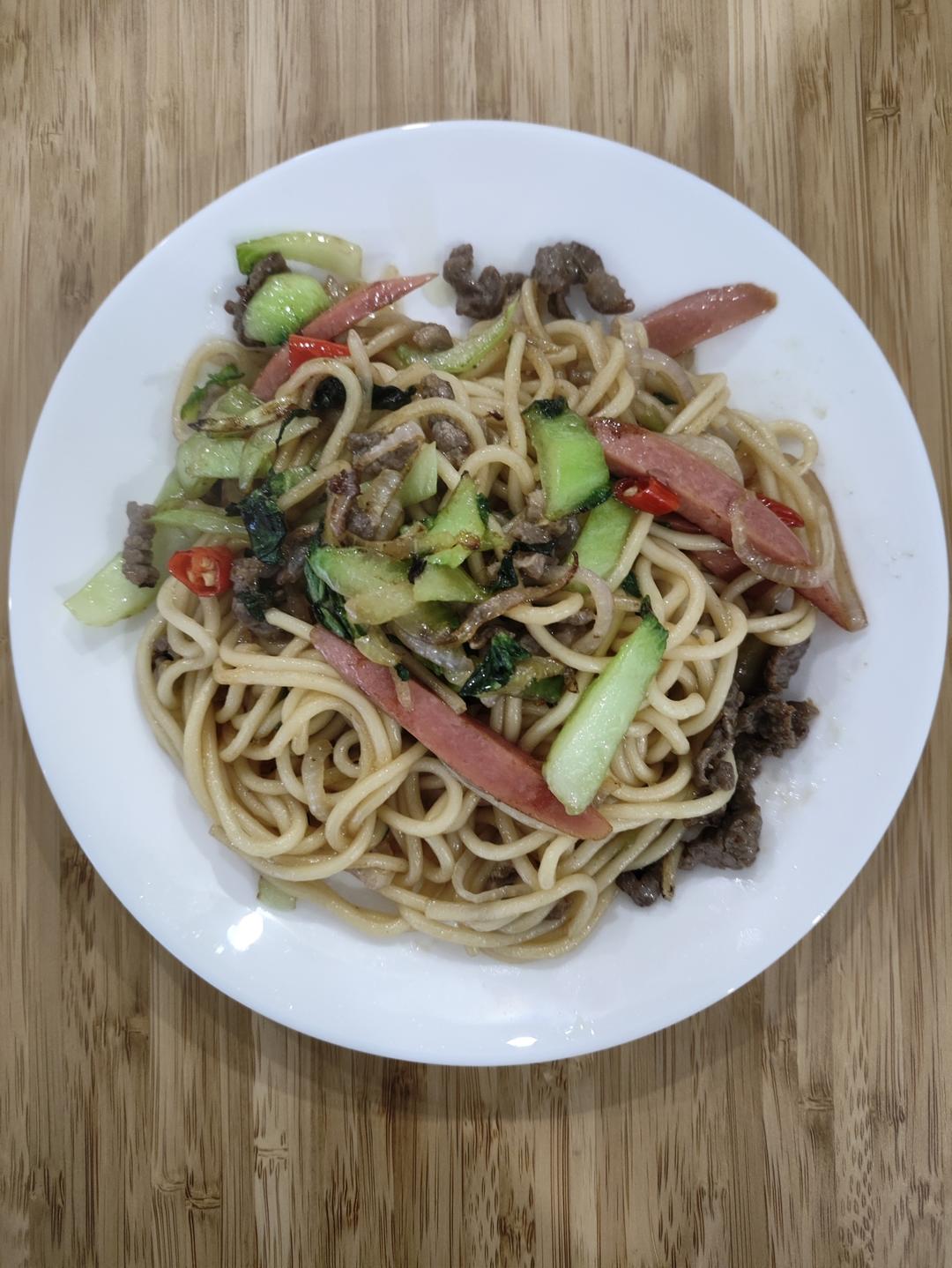 🍜最简单最好吃的家常炒面