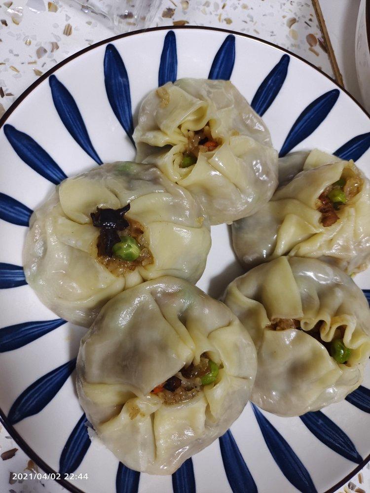 超好吃的香菇糯米猪肉烧麦（附烧麦皮做法）